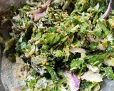 A picture of step 3 of Palak Pakoda.