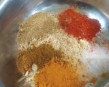 A picture of step 7 of Gujarati festive thali.