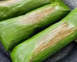 Foto langkah ke 6 dari resep Nasi Bakar Cumi Daun Singkong.