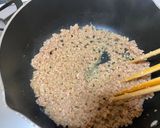 A picture of step 2 of Japanese 3-color Bento (Sanshoku Bento).
