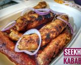 A picture of step 8 of Seekh Kabab.