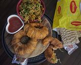 ম্যাগি রিং সামোসা (Maggi Ring Samosa Recipe In Bengali) রেসিপি ধাপ - 7 ছবি
