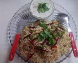 A picture of step 3 of Brown rice veg pulao.