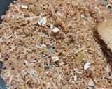 A picture of step 2 of Nariyal gur laddu.