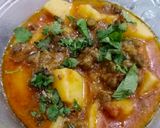 A picture of step 4 of Alu choliya salan ❤❤.