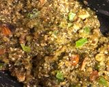 A picture of step 4 of Kiwi seasame Burfi.