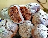 Pas rețetă Biscuiți crinkles sau biscuiți crăpați cu ciocolată și mentă 7 fotografie