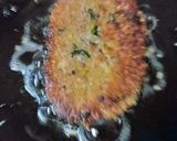 A picture of step 4 of Chicken cutles burger.