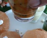 A picture of step 4 of Varat special, poory bhaji, chattny, makhany ki kher.