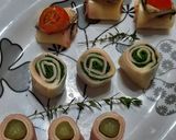 Foto del paso 9 de la receta: Roll de fiambres y vegetales (rollitos)