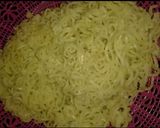 A picture of step 1 of Indomie pizza.