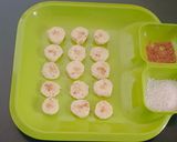 A picture of step 1 of HTC Banana Delight(honey,tusi, coconut).