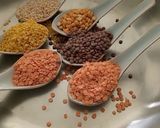 A picture of step 1 of Panchmeli Daal.