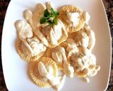 Foto del paso 10 de la receta: Sorrentinos rellenos de zapallo, cebolla caramelizada