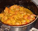 A picture of step 4 of Paneer Chaman.