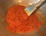 A picture of step 4 of Carrot Peas curry.