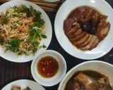 Hình bước làm 4 của món Chân giò hầm nấm