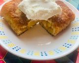 A picture of step 7 of Apple pie leftover filling in crispy bread served with Vanilla ice cream.