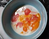 รูปขั้นตอนการทำที่ 3 ของ Scrambled Eggs ไข่กวนผักลวก สูตรไมโครเวฟ