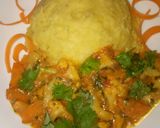 A picture of step 5 of Mashedmatoke and vegetables curry #4week challenge.