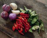 Foto langkah ke 1 dari resep Tumis Daun Singkong Bunga Pepaya.