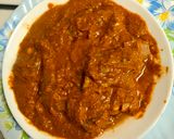 A picture of step 1 of Chicken Vindaloo.