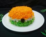 A picture of step 22 of Tiranga pulao.