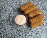عکس مرحله 2 از دستور کراکت سیب زمینی و مرغ 🍟🍴