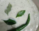 A picture of step 3 of Green raita with cucumber.