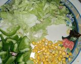 A picture of step 1 of Chinese rice.