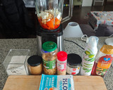 Foto del paso 1 de la receta: Hummus de pimientos y queso feta
