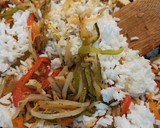 Foto del paso 7 de la receta: Ensalada templada de arroz, verduras y tofu 🥣🥗. (🌱vegano🌱)