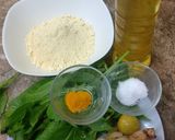 A picture of step 1 of Kumbhaniya Fritters.