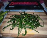 A picture of step 1 of Green Chilli Sauce.