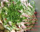 Hình bước làm 8 của món GỎI GÀ DƯA LEO