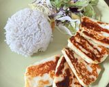Grillsajt rizzsel, salátával recept fázis 4 fotója