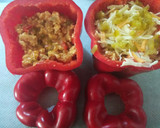 Foto del paso 3 de la receta: Pimientos rellenos de pollo con un toque de comino