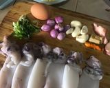 Foto langkah ke 1 dari resep Cumi Bunting Gulai Padang Dibakar.