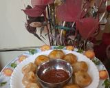 A picture of step 8 of Vegetables schezwan momos.