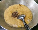 A picture of step 4 of Sooji (Semolina) Halwa.