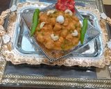 A picture of step 3 of Soya Makhana curry.