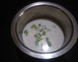 A picture of step 3 of Falahari moraiya Khichdi and kadhi.