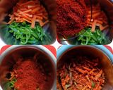 A picture of step 2 of Carrot and Capsicum Instant Pickle.