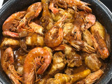 Pollo con gambas
