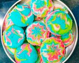 A picture of step 11 of Designer Colourful idli.
