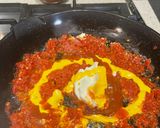 A picture of step 3 of Pasta with Tomato and Cheese Sauce.