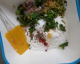 A picture of step 1 of Masala rice paratha.