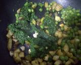 A picture of step 5 of Green Pulao (Jain).