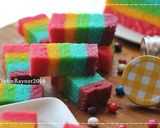 Foto langkah ke 9 dari resep Steamed Rainbow Cake Ny Liem.