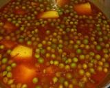A picture of step 3 of Matar Aloo Tahari.